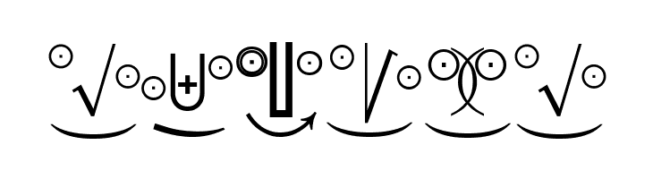 MathEmoticonsOne  Free Fonts Download