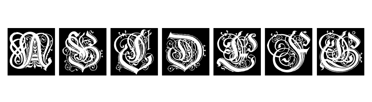 FrakturInitials07  Free Fonts Download