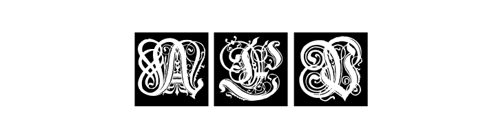 FrakturInitials07  Free Fonts Download