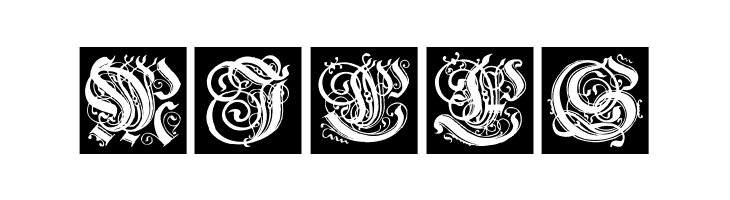 FrakturInitials07  Free Fonts Download