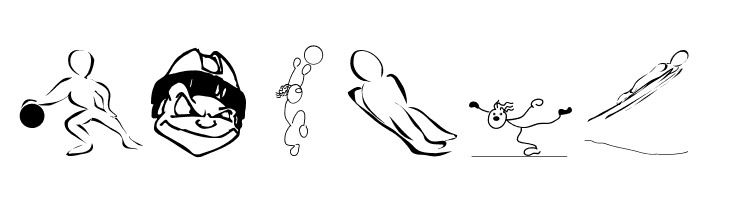 SportsCartoons  Free Fonts Download