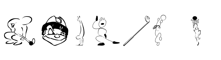 SportsCartoons  Free Fonts Download
