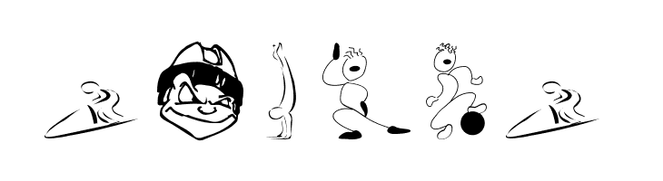 SportsCartoons  Free Fonts Download
