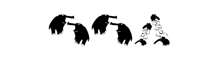 DillElefantenTwo  Free Fonts Download