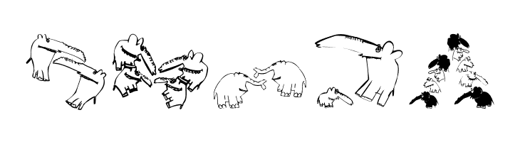 DillElefantenTwo  Free Fonts Download