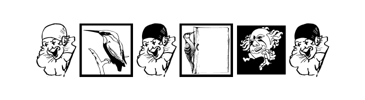 VectorAnimalsOrPeople  Free Fonts Download