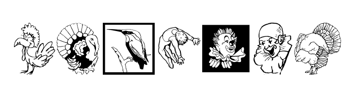 VectorAnimalsOrPeople  Free Fonts Download