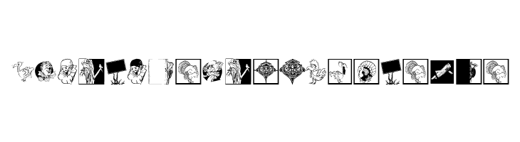 VectorAnimalsOrPeople  Free Fonts Download