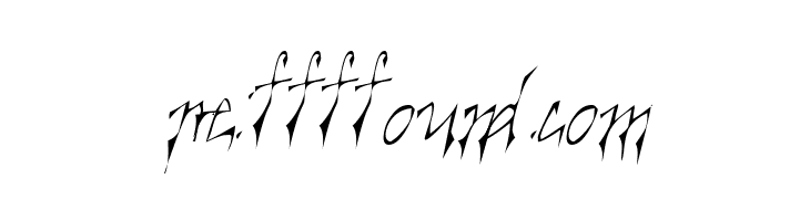 Creepygirl LightOblique  Free Fonts Download