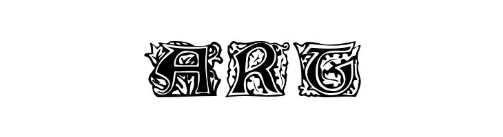 Eichenlaub Initialen  Free Fonts Download