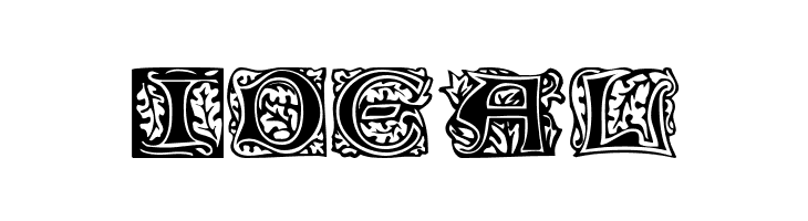 Eichenlaub Initialen  Free Fonts Download