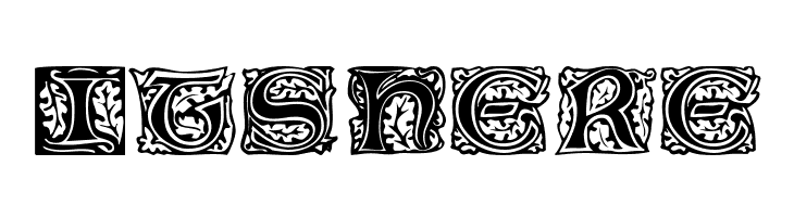 Eichenlaub Initialen  Free Fonts Download