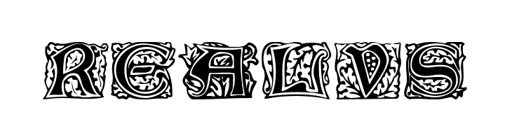 Eichenlaub Initialen  Free Fonts Download