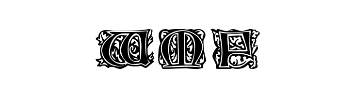 Eichenlaub Initialen  Free Fonts Download