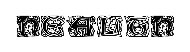 Eichenlaub Initialen  Free Fonts Download