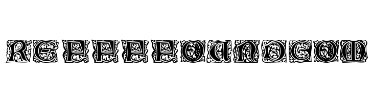 Eichenlaub Initialen  Free Fonts Download