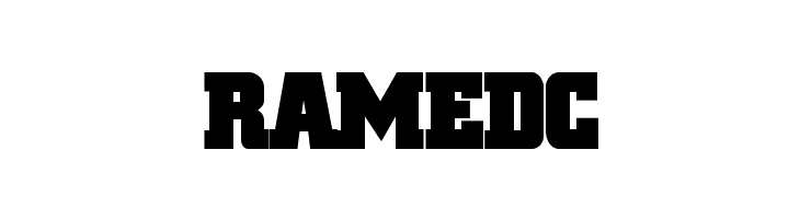 RAMEDC BlaxSlabXXL Font