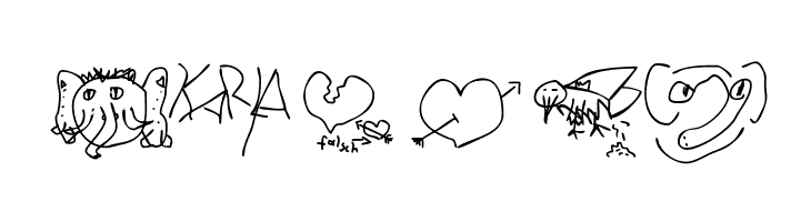 KarlasZeichnungen  Free Fonts Download