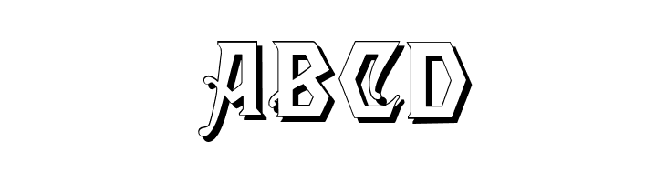 Angular Shadow  Free Fonts Download