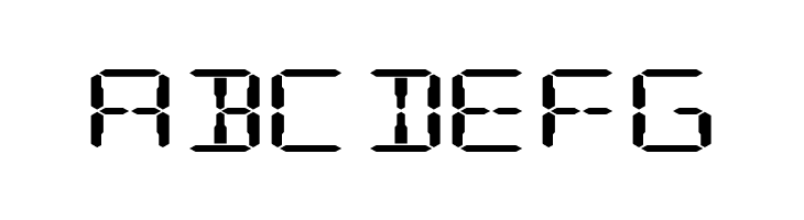Digital Readout ExpUpright  Free Fonts Download