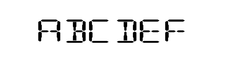 Digital Readout ExpUpright  Free Fonts Download