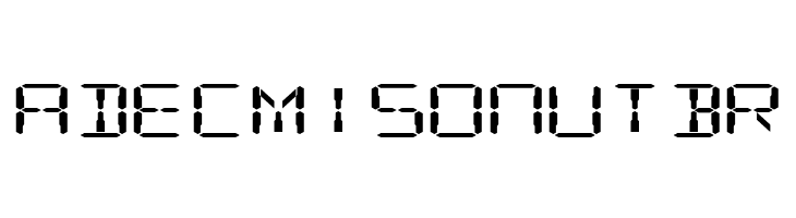 Digital Readout ExpUpright  Free Fonts Download