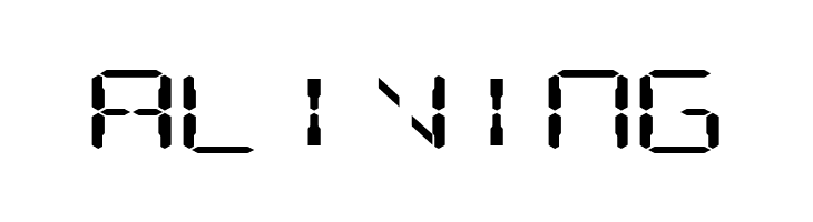 Digital Readout ExpUpright  Free Fonts Download