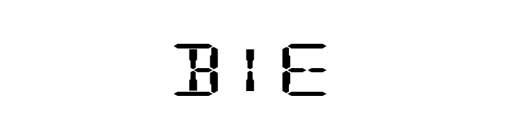 Digital Readout ExpUpright  Free Fonts Download