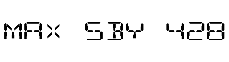 Digital Readout ExpUpright  Free Fonts Download