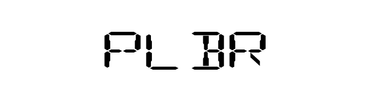 Digital Readout ExpUpright  Free Fonts Download