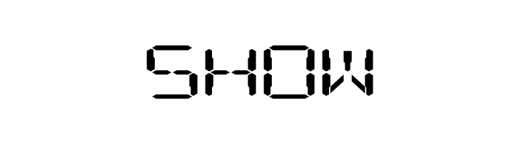 Digital Readout ExpUpright  Free Fonts Download