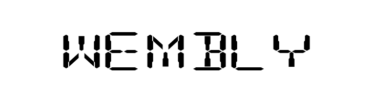 Digital Readout ExpUpright  Free Fonts Download