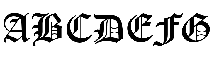 Old English Five  Free Fonts Download