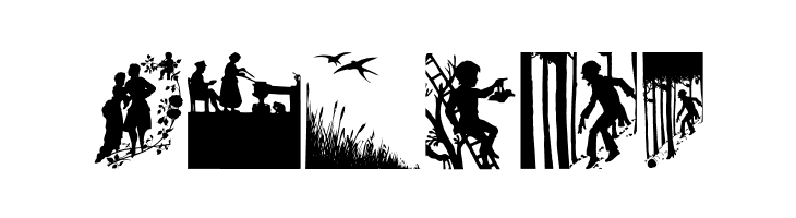 SilhouetteSituations  Free Fonts Download
