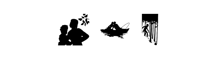SilhouetteSituations  Free Fonts Download