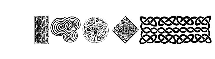 Celtic Patterns  Free Fonts Download
