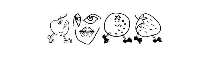 MouseFruitFaces  Free Fonts Download