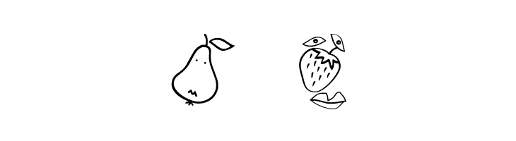 MouseFruitFaces  Free Fonts Download