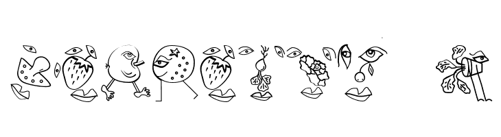 MouseFruitFaces  Free Fonts Download