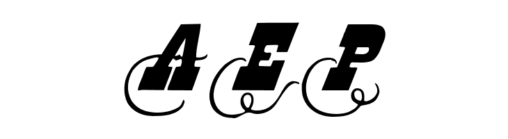 Dodge City Initials  Free Fonts Download