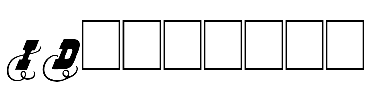 Dodge City Initials  Free Fonts Download