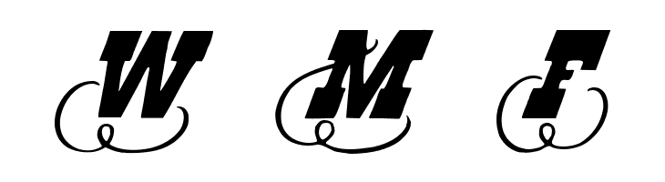 Dodge City Initials  Free Fonts Download
