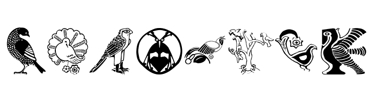 BirdSymbols  Free Fonts Download