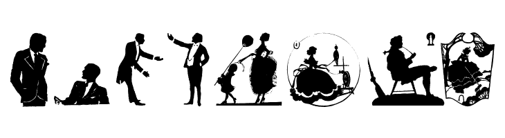 SilhouettenPeople  Free Fonts Download