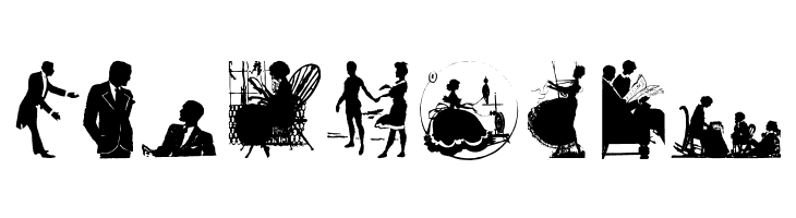 SilhouettenPeople  Free Fonts Download
