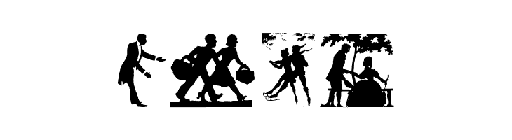 SilhouettenPeople  Free Fonts Download
