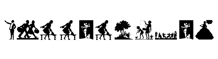SilhouettenPeople  Free Fonts Download