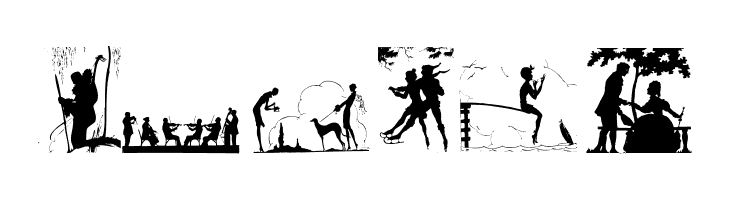 SilhouettenPeople  Free Fonts Download