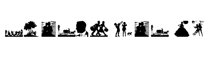 SilhouettenPeople  Free Fonts Download