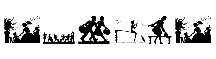SilhouettenPeople  Free Fonts Download